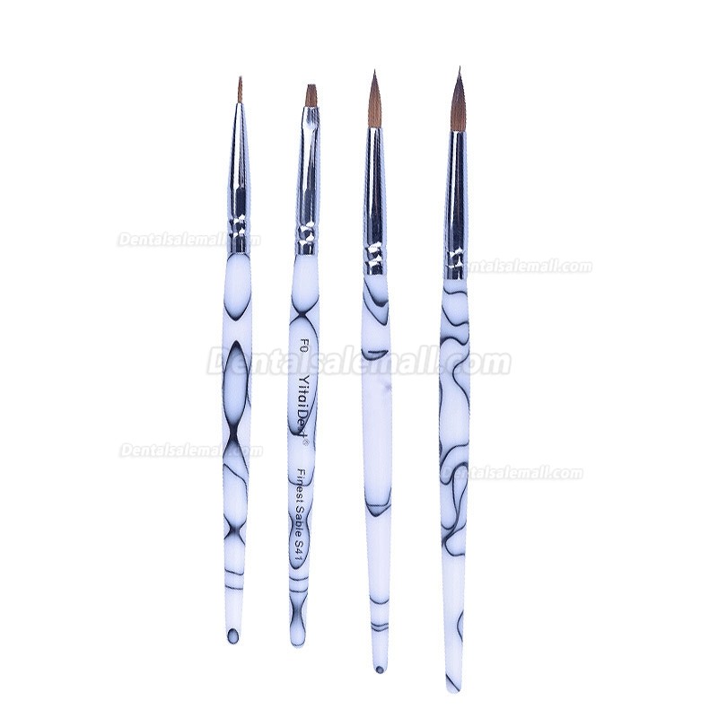 5Pcs Dental Lab Porcelain Ceramic Sable Ermine Brush Pen Set Tool